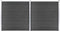 vidaXL - Schuttingpanelenset - 353x186 - cm - HKC - zwart