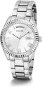 Guess LUNA GW0308L1 - Polshorloge 36mm - Zilverkleurig met Romeinse cijfers - Wit
