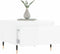 vidaXL - Salontafel - 50x46x35 - cm - bewerkt - hout - hoogglans - wit