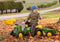 Rolly Toys Rollykid John Deere - Traptractor met Aanhanger en Frontlader