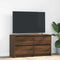 vidaXL - Tv-meubel - 100x35x54 - cm - bewerkt - hout - bruin - eikenkleur