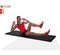 Pure2Improve - Fitness mat Pro XL - NBR - Zwart