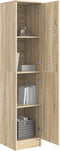 vidaXL - Hoge - kast - in - Sonoma - eiken - 35x39x168 - cm, - Geengineerd - Hout