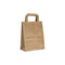 Klika - Draagtassen bruin kraft 18/9x22cm 400st - 2 stuks