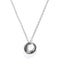 Laura Ferini Dames Ketting Cerchio - Halsketting - 18K Wit Verguld - Zilver - 40,9 cm