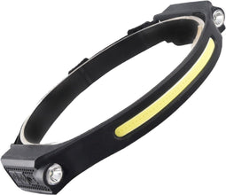 Nuvance Hoofdlamp - Led Oplaadbaar - 350 Lumen - Bewegingssensor - Zwart