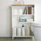 Yamazaki Tower - Badkamer Trolley - Houten bovenblad - Wit