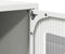vidaXL - Hoge - kast - 68x39x123 - cm - staal - wit