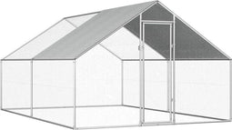 vidaXL - Kippenhok - 2,75x4x1,92 - m - gegalvaniseerd - staal