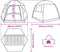 vidaXL - Familietent - iglo - 6-persoons - groen - waterdicht