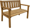 AXI Charlotte Tuinbank van hout 110 cm - Bruin - 2-persoons bank - Hoge rugleuning - FSC hout - 110x63x97cm