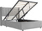 Juskys Savona - Gestoffeerd bed - 200 x 140 cm - Lichtgrijs - Incl. bedlade