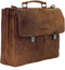 DSTRCT Wall Street A4 Laptoptas - 15,4 inch - 100% Echt Nappa Leer - Bruin