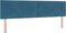 vidaXL - Hoofdbord - met - knopen, - Donkerblauw, - 180 - cm, - Fluweel
