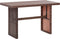 vidaXL - Tuintafel - 110x60x67 - cm - poly - rattan - bruin
