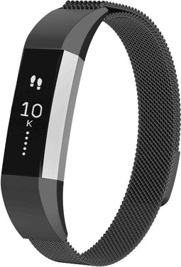 iMoshion Bandje Geschikt voor Fitbit Alta (HR) Maat M - iMoshion Milanees magnetische band - Zwart