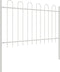 vidaXL - Tuinhek - met - Hoepel - Top - Wit - 1,7x1 - m - Staal