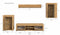 Furnilux Jam - Woonkamercombinatie - 35x310x169cm - Bruin