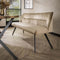 Eetkamerbank 180 cm pull - Champagne velours