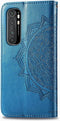 Hoesje Met Pasjeshouder Geschikt voor Xiaomi Mi Note 10 Lite - Mandala Bookcase - Turquoise