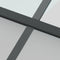 vidaXL - Schuifdeur - 90x205 - cm - gehard - glas - en - aluminium - zwart