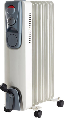Deski 613-401241 - Elektrische Olieradiator - 7 Lamellen 3 Warmtestanden - Wit