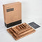 Deleca Snijplankenset - Set van 3 Snijplanken (40x30 / 33x24 / 26x18 cm) - Acacia Hout - Incl. Houder (3 stuks)