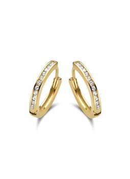 Casa Jewelry Oorringen Jacky - Oorringen - Goud verguld met zirkonia