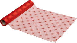 Fééric Lights and Christmas Kerst Loper - Tafelloper - 30x500cm - Rood