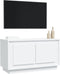 vidaXL - Tv-meubel - 80x35x45 - cm - bewerkt - hout - wit