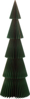 J-Line christmas tree folding - papier - donkergroen/zwart - small