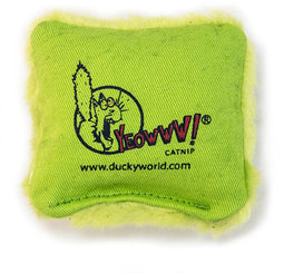 Yeowww - Kussentje met catnip - 100% biologische catnip - Groen