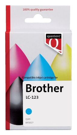 Quantore - Inktcartridge brother lc-123 blauw | 35 stuks