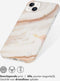 Selencia iPhone 14 Plus - Back Cover - 100% gerecycled - Wit Marmer