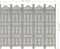 vidaXL - Kamerscherm - 5 - panelen - handgesneden - 200x165 - cm - mangohout - grijs
