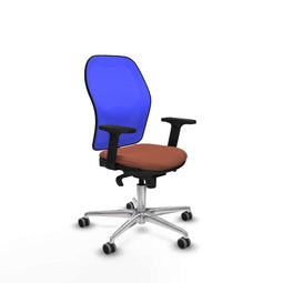 Piqueras y Crespo 2D086G0 - Bureaustoel - Verstelbare hoogte met armleuning - Blauw Bruin