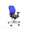 Piqueras y Crespo 2D086G0 - Bureaustoel - Verstelbare hoogte met armleuning - Blauw Bruin