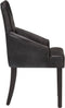 vidaXL - Eetkamerstoelen - 2 - st - echt - geitenleer - zwart
