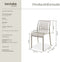 tectake® Alcudia - Tuinstoelen - Stapelbaar - Weerbestendig - Taupe (set van 2)
