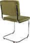 Zuiver Ridge Rib Eetkamerstoelen Groen - Set van 2
