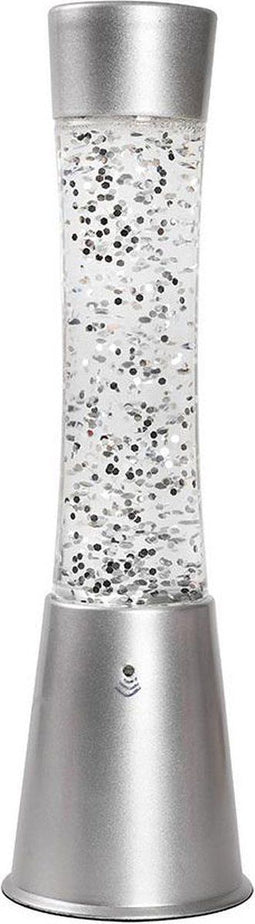 i-Total Lavalamp - Glitterlamp - Lava Lamp - Sfeerlamp - 41,5x10,8 cm - Glas/Aluminium - Afstandsbediening voor 16 Kleuren - XL2495