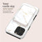 MIO by Mobilize White Marble Magsafe Compatible Card Holder