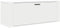 vidaXL Wandschoenenkast - 100x35x38 cm - 2 vakken - Wit
