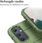 imoshion Hoesje Geschikt voor Samsung Galaxy A05s Hoesje Siliconen - imoshion Rugged Shield Backcover - Donkergroen