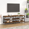 vidaXL - Tv-meubel - 140x40x50 - cm - bewerkt - hout - gerookt - eikenkleurig