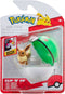Pokémon Clip 'N' Go Eevee en Friend Ball Speelset, 2dlg.