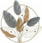 Wanddecoratie DKD Home Decor Metaal Multicolour Modern Ingelijst Blad van een plant (83,8 x 5,7 x 87,6 cm)