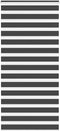 vidaXL - Zebra - rolgordijn - 95x230 - cm - stofbreedte - 90,9 - cm - zwart
