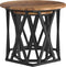 vidaXL - Nesting - Bijzettafels - (Set - van - 2) - - - Rustieke - Houtlook, - Gemaakt - van - Samengesteld - Hout