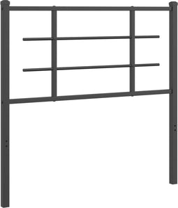 vidaXL - Hoofdbord - 90 - cm - metaal - zwart